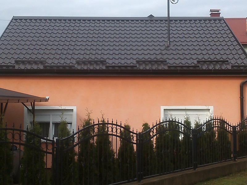 Limeni krov imitacija crijepa